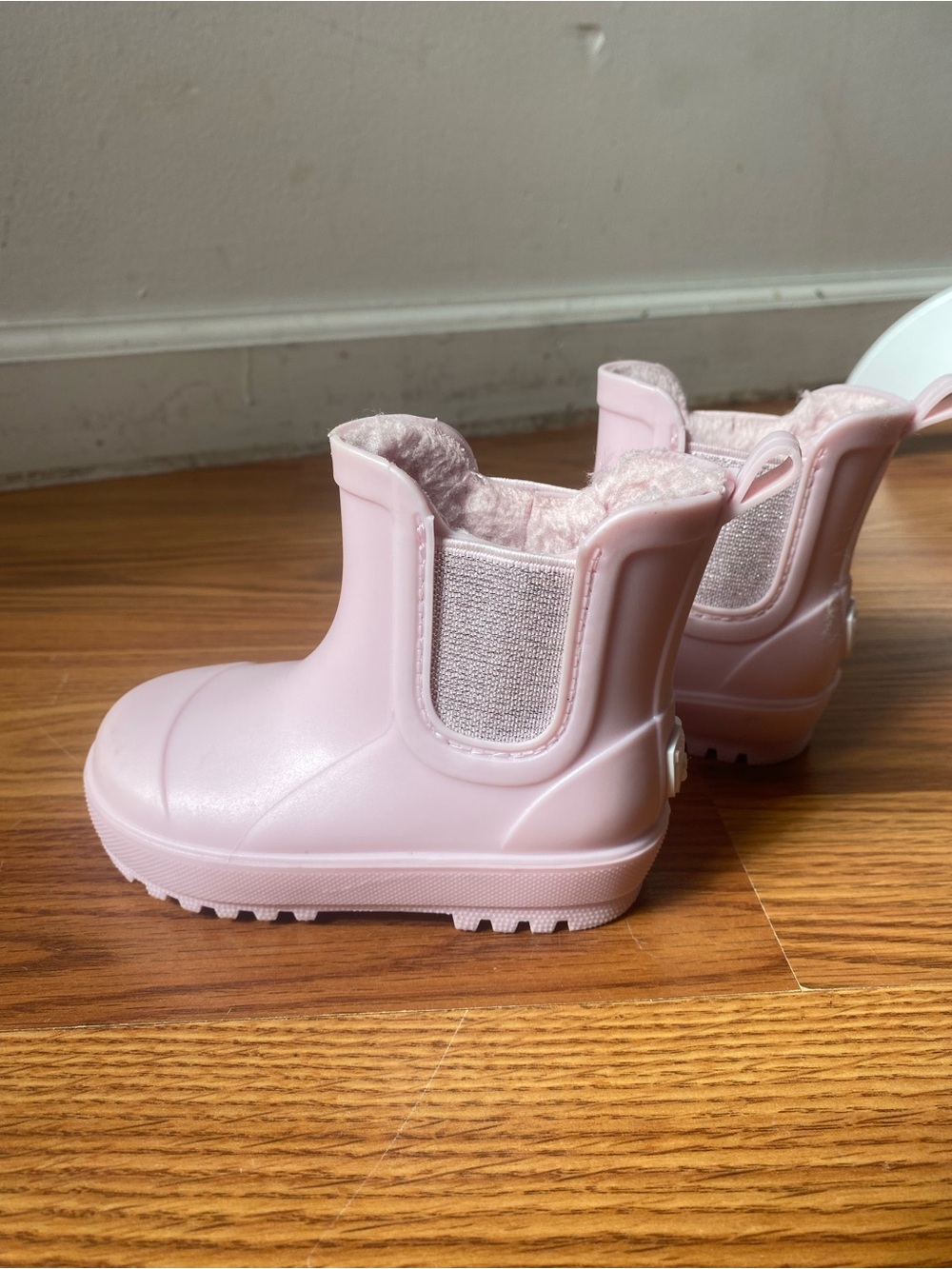 BearPaw Light Pink Kids Waterproof Pull-On Boots